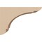 Ekena Millwork 2"W x 6"D x 4"H Classic Olympic Rough Cedar Woodgrain TimberThane Corbel, Primed Tan CORUR02X06X04OLYRCPR - alternate 6